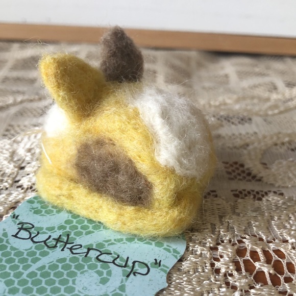 One handmade needle Felted cats kittens - Picture 10 of 14